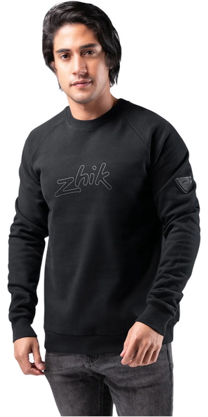 Zhik Mens Cotton Sweater SWT-0021-M-BLK - Black